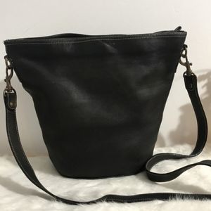 Vintage Tannery West Leather Crossbody purse